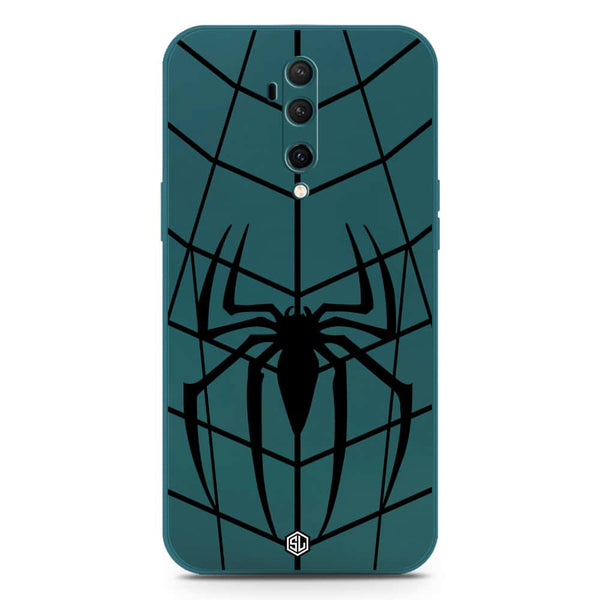 X-Spider Design Soft Phone Case - Silica Gel Case - Darkgreen - OnePlus 7T Pro