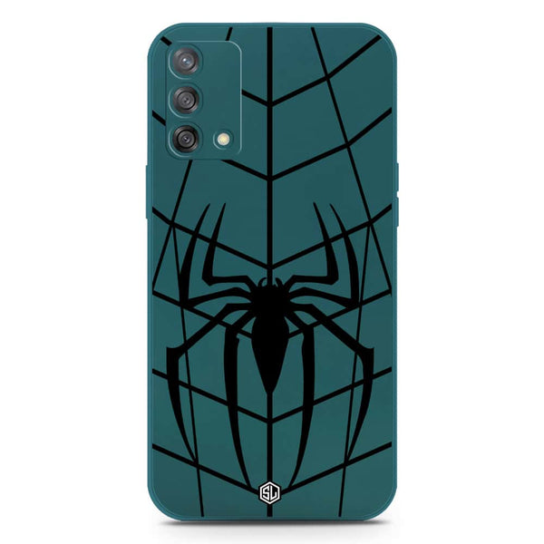 X-Spider Design Soft Phone Case - Silica Gel Case - Darkgreen - Oppo A74