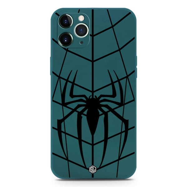 X-Spider Design Soft Phone Case - Silica Gel Case - Darkgreen - iPhone 11 Pro