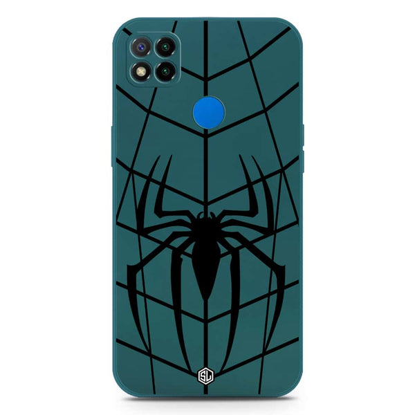 X-Spider Design Soft Phone Case - Silica Gel Case - Darkgreen - Xiaomi Redmi 9C