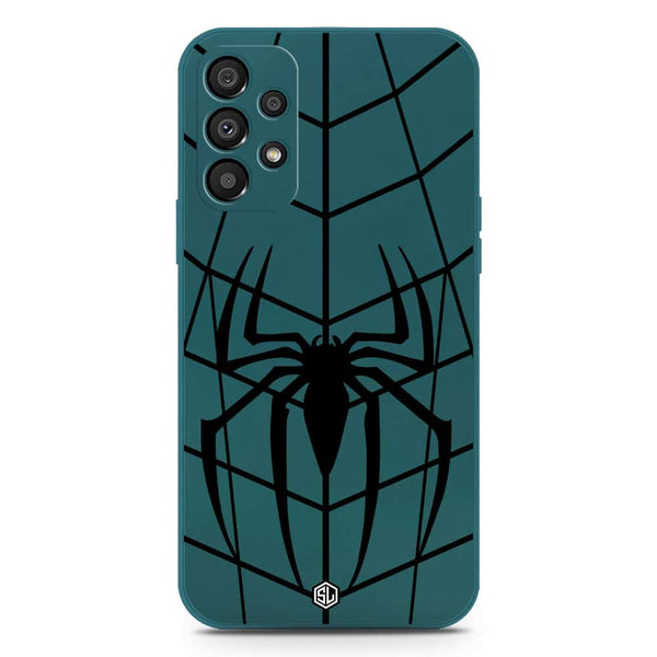 X-Spider Design Soft Phone Case - Silica Gel Case - Darkgreen - Samsung Galaxy A72