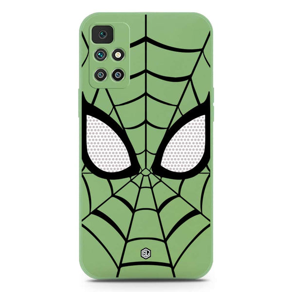 Cool Spider Design Soft Phone Case - Silica Gel Case - LightGreen - Xiaomi Redmi 10 Prime