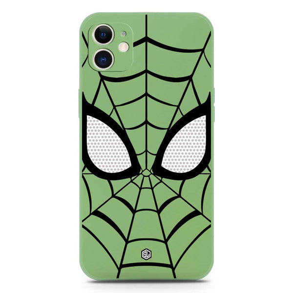 Cool Spider Design Soft Phone Case - Silica Gel Case - LightGreen - iPhone 11