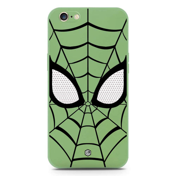 Cool Spider Design Soft Phone Case - Silica Gel Case - LightGreen - iPhone 6S / 6