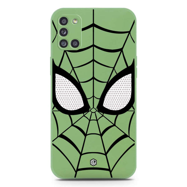 Cool Spider Design Soft Phone Case - Silica Gel Case - LightGreen - Samsung Galaxy A31