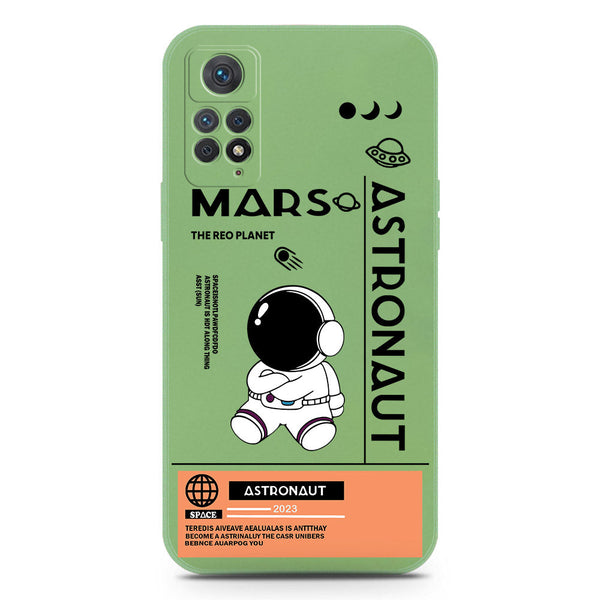 Astronaut Series Soft Phone Case - Silica Gel Case - LightGreen - Xiaomi Redmi Note 11E Pro