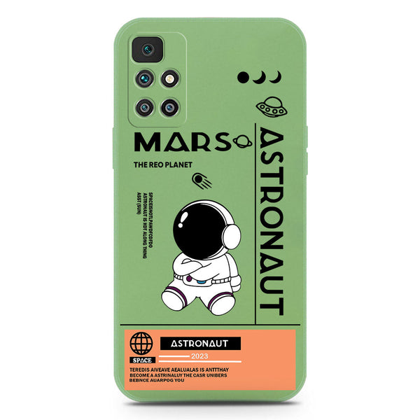 Astronaut Series Soft Phone Case - Silica Gel Case - LightGreen - Xiaomi Redmi 10 Prime