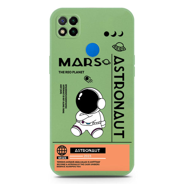 Astronaut Series Soft Phone Case - Silica Gel Case - LightGreen - Xiaomi Redmi 9C