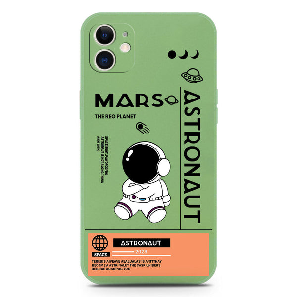 Astronaut Series Soft Phone Case - Silica Gel Case - LightGreen - iPhone 11