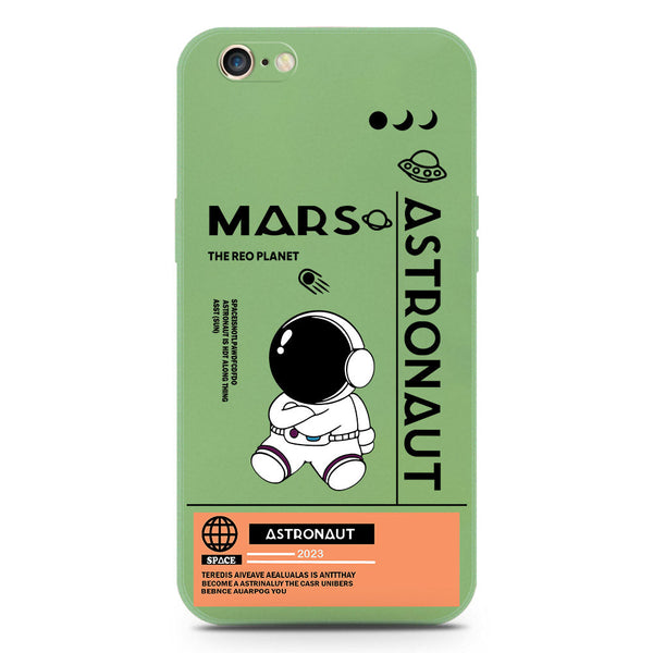 Astronaut Series Soft Phone Case - Silica Gel Case - LightGreen - iPhone 6S / 6