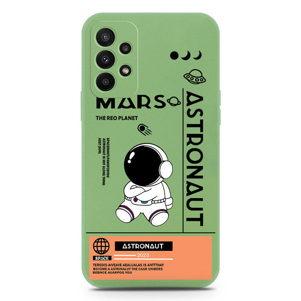 Astronaut Series Soft Phone Case - Silica Gel Case - LightGreen - Samsung Galaxy A23 5G