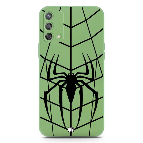 X-Spider Design Soft Phone Case - Silica Gel Case - LightGreen - Oppo A74