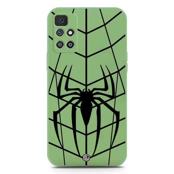 X-Spider Design Soft Phone Case - Silica Gel Case - LightGreen - Xiaomi Redmi 10 Prime