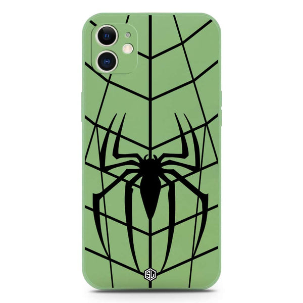 X-Spider Design Soft Phone Case - Silica Gel Case - LightGreen - iPhone 11