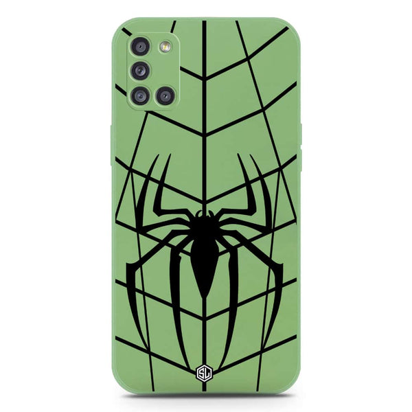 X-Spider Design Soft Phone Case - Silica Gel Case - LightGreen - Samsung Galaxy A31