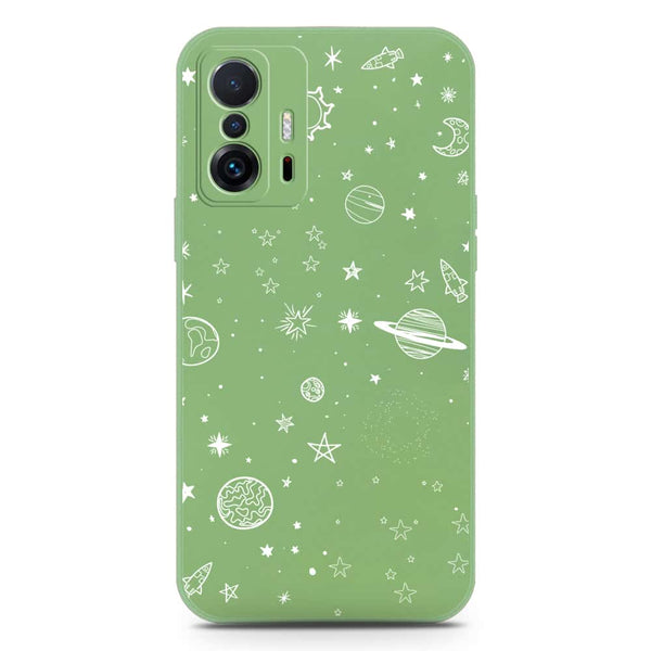 Stardust Dreams Design Soft Phone Case - Silica Gel Case - LightGreen - Xiaomi 11T