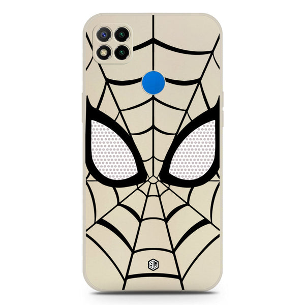 Cool Spider Design Soft Phone Case - Silica Gel Case - Offwhite - Xiaomi Redmi 9C