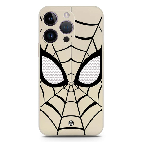 Cool Spider Design Soft Phone Case - Silica Gel Case - Offwhite - iPhone 14 Pro Max