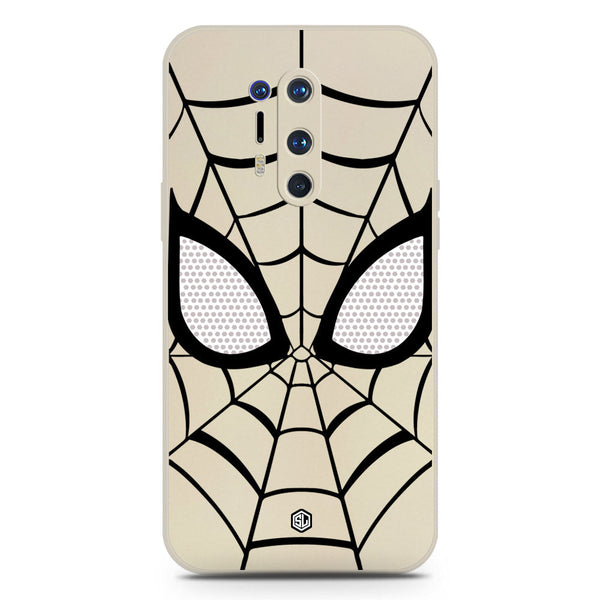 Cool Spider Design Soft Phone Case - Silica Gel Case - Offwhite - OnePlus 8 Pro