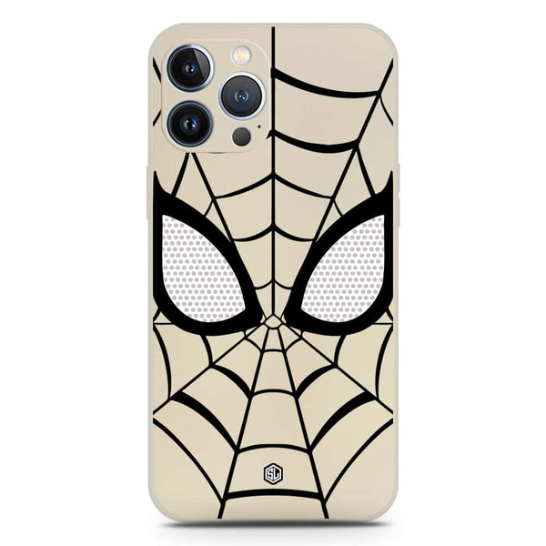 Cool Spider Design Soft Phone Case - Silica Gel Case - Offwhite - iPhone 13 Pro Max