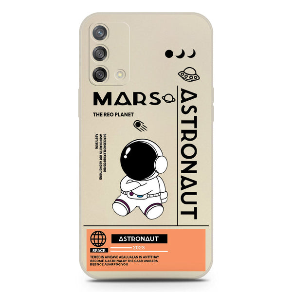 Astronaut Series Soft Phone Case - Silica Gel Case - Offwhite - Oppo A74