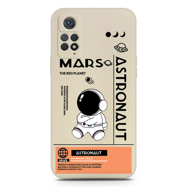 Astronaut Series Soft Phone Case - Silica Gel Case - Offwhite - Xiaomi Redmi Note 11 Pro Plus