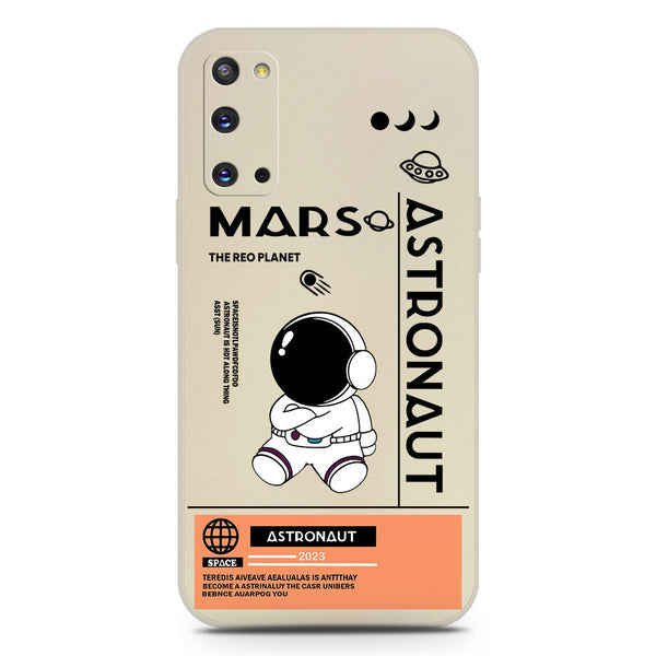 Astronaut Series Soft Phone Case - Silica Gel Case - Offwhite - Samsung Galaxy S20