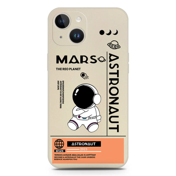 Astronaut Series Soft Phone Case - Silica Gel Case - Offwhite - iPhone 14 Plus