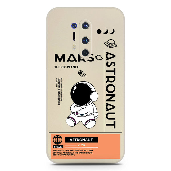 Astronaut Series Soft Phone Case - Silica Gel Case - Offwhite - OnePlus 8 Pro