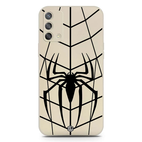 X-Spider Design Soft Phone Case - Silica Gel Case - Offwhite - Oppo A74