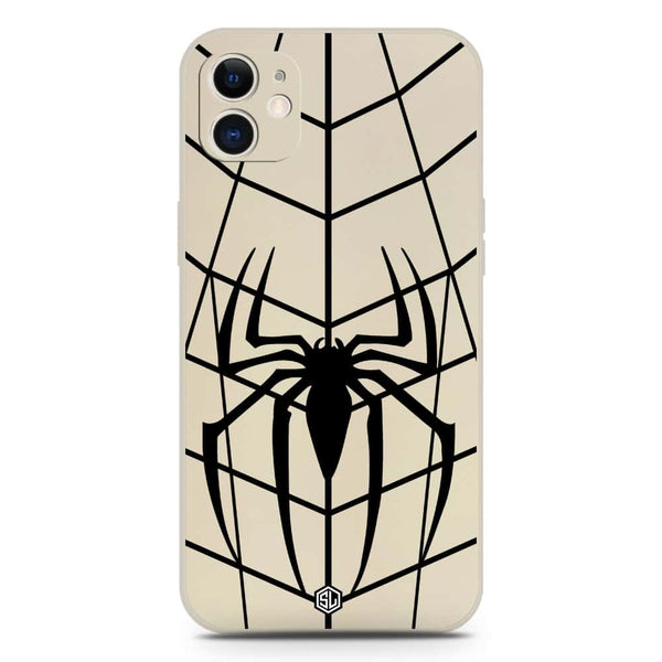 X-Spider Design Soft Phone Case - Silica Gel Case - Offwhite - iPhone 12