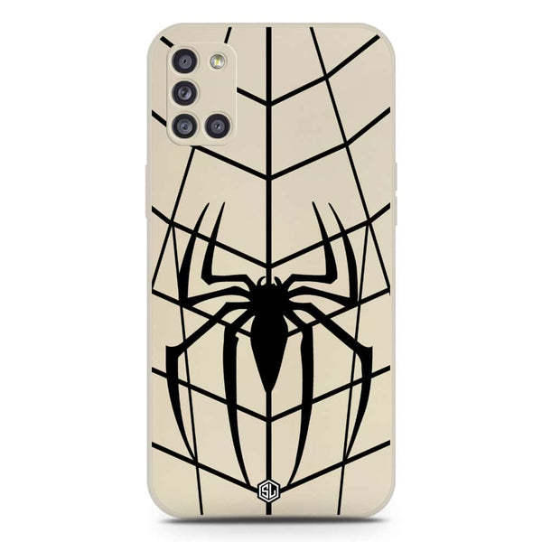 X-Spider Design Soft Phone Case - Silica Gel Case - Offwhite - Samsung Galaxy A31