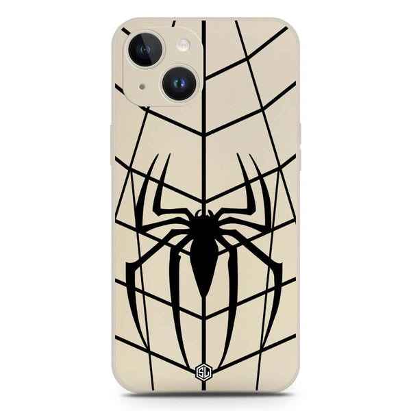 X-Spider Design Soft Phone Case - Silica Gel Case - Offwhite - iPhone 14