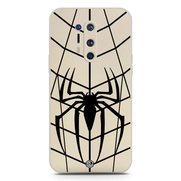 X-Spider Design Soft Phone Case - Silica Gel Case - Offwhite - OnePlus 8 Pro