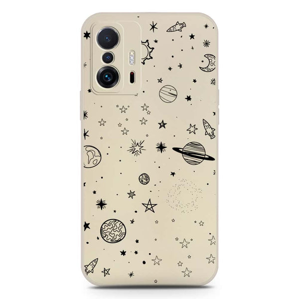 Stardust Dreams Design Soft Phone Case - Silica Gel Case - Offwhite - Xiaomi 11T