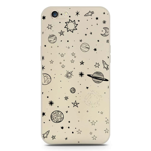 Stardust Dreams Design Soft Phone Case - Silica Gel Case - Offwhite - iPhone 6S / 6