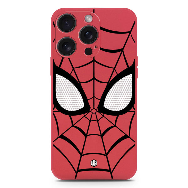 Cool Spider Design Soft Phone Case - Silica Gel Case - Red - iPhone 15 Pro Max