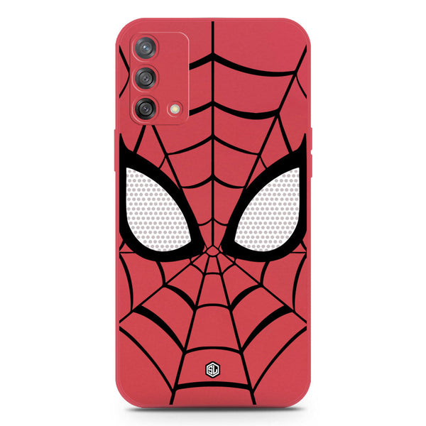 Cool Spider Design Soft Phone Case - Silica Gel Case - Red - Oppo A74