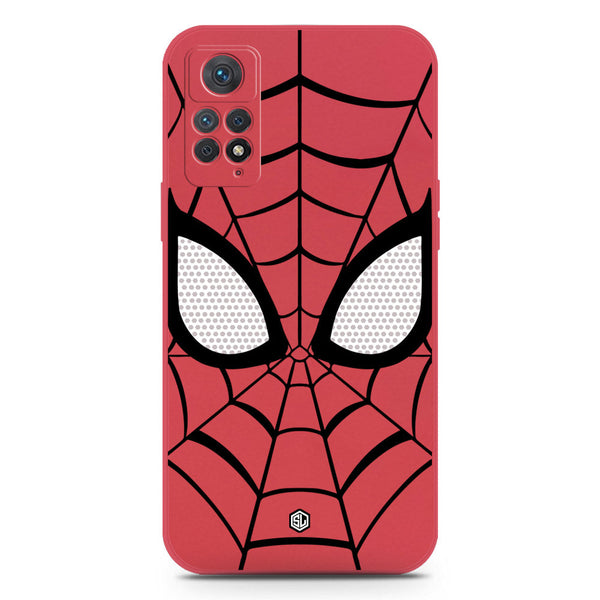 Cool Spider Design Soft Phone Case - Silica Gel Case - Red - Xiaomi Redmi Note 11 Pro Plus 5G