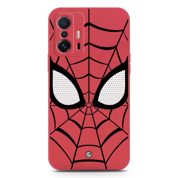 Cool Spider Design Soft Phone Case - Silica Gel Case - Dark Red - Xiaomi 11T