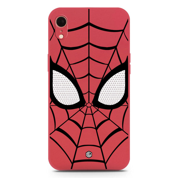 Cool Spider Design Soft Phone Case - Silica Gel Case - Red - iPhone XR