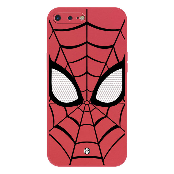 Cool Spider Design Soft Phone Case - Silica Gel Case - Red - iPhone 8 Plus / 7 Plus