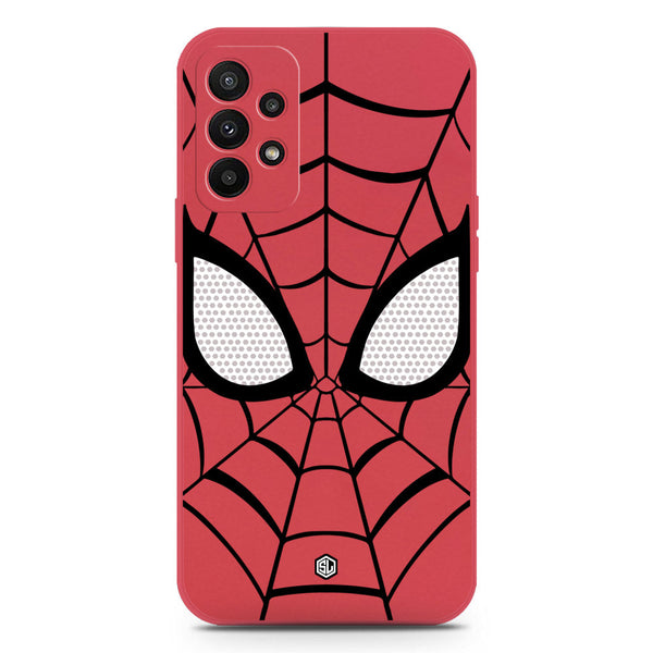 Cool Spider Design Soft Phone Case - Silica Gel Case - Dark Red - Samsung Galaxy A23 5G