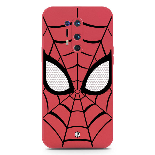 Cool Spider Design Soft Phone Case - Silica Gel Case - Red - OnePlus 8 Pro