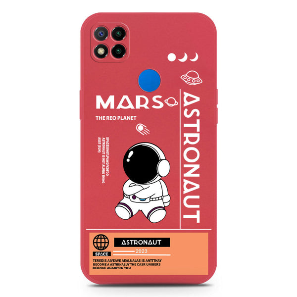 Astronaut Series Soft Phone Case - Silica Gel Case - Dark Red - Xiaomi Dark Redmi 9C