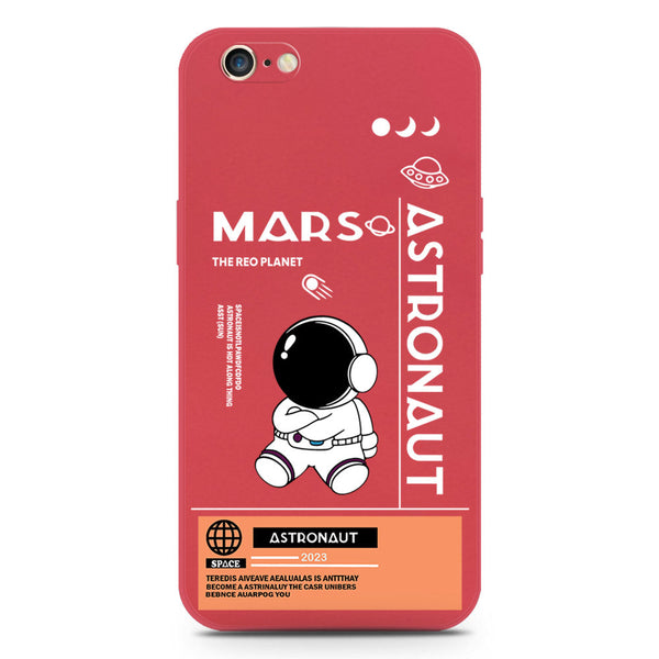 Astronaut Series Soft Phone Case - Silica Gel Case - Red - iPhone 6S / 6