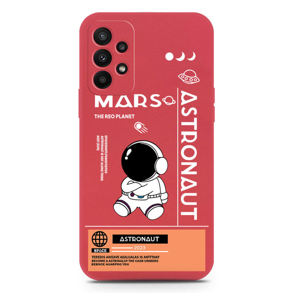 Astronaut Series Soft Phone Case - Silica Gel Case - Dark Red - Samsung Galaxy A23 5G