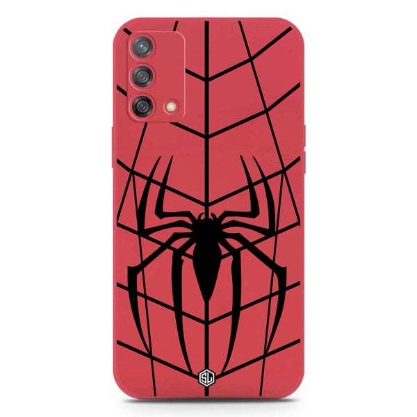 X-Spider Design Soft Phone Case - Silica Gel Case - Red - Oppo A74