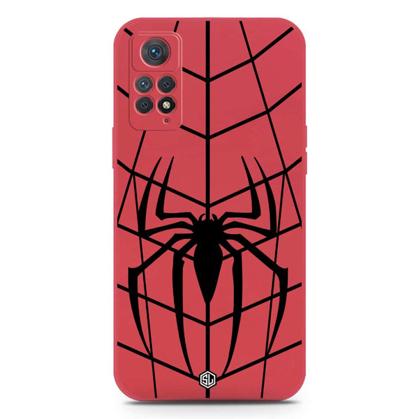 X-Spider Design Soft Phone Case - Silica Gel Case - Red - Xiaomi Redmi Note 11 Pro Plus 5G