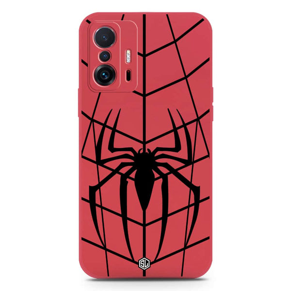 X-Spider Design Soft Phone Case - Silica Gel Case - Dark Red - Xiaomi 11T